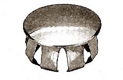 [ CAP, END(F/ 1-1/2OD TUBE,RD) - ]