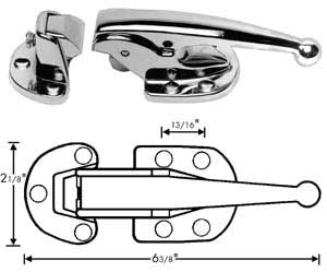 [ LATCH (W/STRIKE) - HWR-01076 - ]