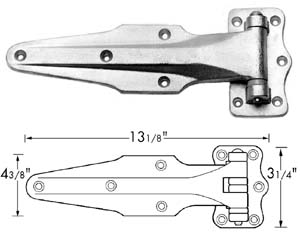 [ HINGE (1-1/8OFST,13-1/8L,SS) - ]