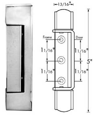 [ HINGE, BRASS - HWR-11019 - Edg ]