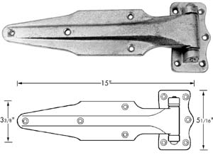 [ HINGE (1-1/8OFST, 15L) - HWR-1 ]