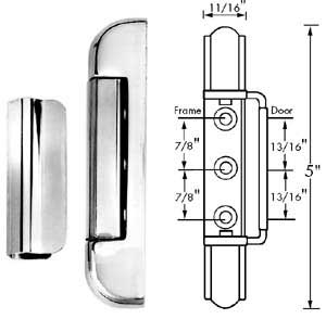 [ HINGE, EDGEMOUNT - HWR-11043 - ]