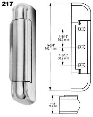 [ HINGE, EDGEMOUNT (1 OFST) - HW ]