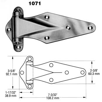 [ HINGE (1-1/8 OFST, 7-1/4L) - H ]