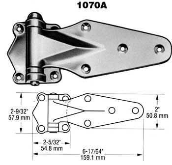 [ HINGE (1-1/8 OFST, 6-1/4L) - H ]