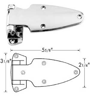 [ HINGE (1-1/8 OFST, 5-5/8L) - H ]