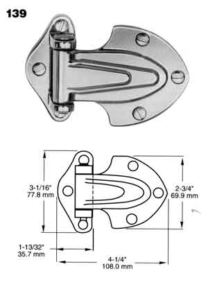 [ HINGE (1-1/8 OFST, 4-1/4L) - H ]