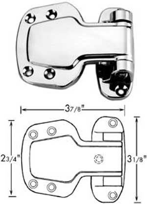 [ HINGE (7/8 OFST, 3-7/8L) - HWR ]