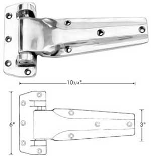 [ HINGE (FLUSH, 10-3/4L) - HWR-1 ]