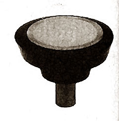 [ KNOB, BLANK(1/4-20THD F,2RD) - ]