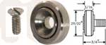 [ ROLLER(29/32OD,1/4-20THD,S/S) ]