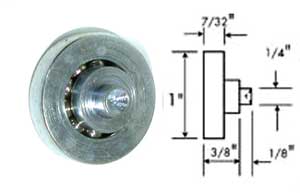 [ ROLLER (1OD, 1/4STUD, ZP) - HW ]