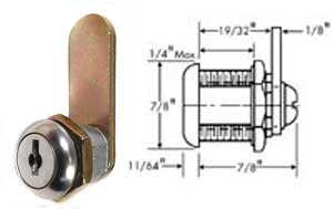 [ LOCK, CYLINDER (S/S FACE) - HW ]
