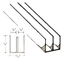 [ CHANNEL,SLIDING DOOR(ALUM, 6') ]