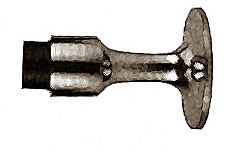 [ STOP, DOOR (WALL MT, BRASS) -  ]