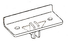 [ CLIP, CLEAR PLASTIC (FRONT) -  ]