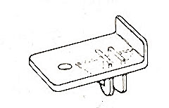 [ CLIP, CLEAR PLASTIC (END) - HW ]