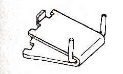 [ CLIP, PILASTER (W/WIRE, ZP) -  ]