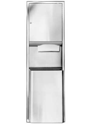 [ DISPENSER, TOWEL (W/WASTE REC) ]