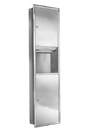 [ DISPENSER, TOWEL (W/WASTE REC) ]