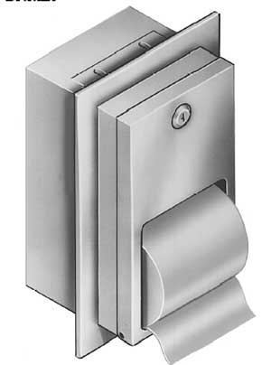 [ DISPENSER,TISSUE(RECESSED,S/S) ]