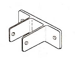 [ BRACKET, TWO EARED (PARTITION) ]
