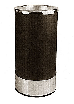 [ ASH TRAY(FLOOR,BLK,20HX10OD) - ]