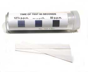 [ LITMUS STRIPS, QUAT(100/BAG) - ]