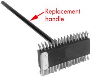 [ HANDLE, WOOD (40,W/METAL TIP)  ]