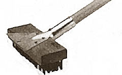 [ BRUSH, GRILL (W/SCRAPER) - TOL ]