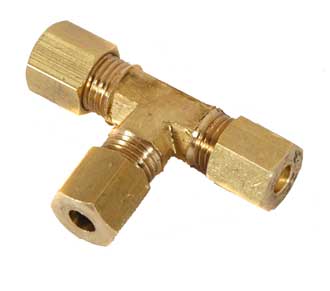 [ TEE, COMPRESSION (1/4OD) - GAS ]