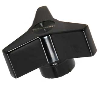 [ KNOB, UTILITY(3-ARM,3/8-16THD) ]