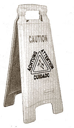 [ SIGN, FLOOR (CAUTION) - KCH-41 ]