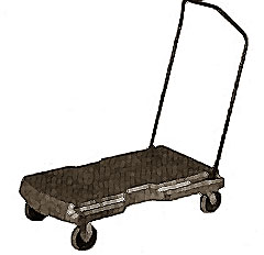 [ CART, UTILITY (TRIPLE TROLLEY) ]