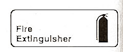 [ SIGN, FIRE EXTINGUISHER(WHITE) ]