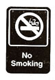 [ SIGN, NO SMOKING (BLACK, 6X9) ]