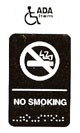 [ SIGN, NO SMOKING (6X9) ]
