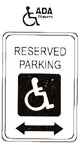[ SIGN, RESERVED PARKING,W/ARROW ]