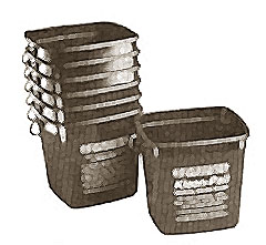 [ PAIL,RED (F/SANITIZING,6 QT) - ]