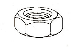 [ NUT, HEX/SS (100) - NUT-01000  ]
