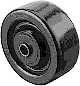 [ WHEEL(3,3/8ID,W/BUSHING,BLK) - ]