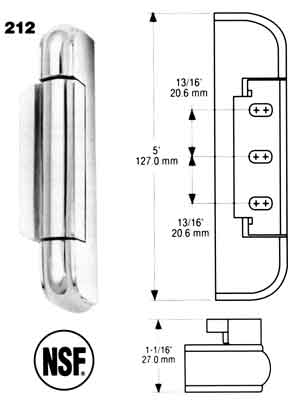 [ HINGE, EDGEMOUNT - HWR-11041 - ]