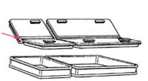 [ HINGE, LID (SMALL) - HWR-31013 ]