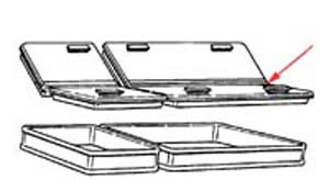 [ HINGE, LID (LARGE) - HWR-31014 ]