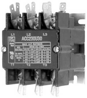 [ CONTACTOR (3 POLE,40 AMP,120V) ]