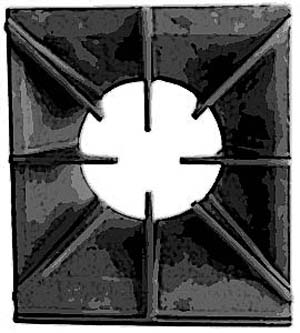 [ GRATE, BURNER(11-1/8 X 12-3/4) ]