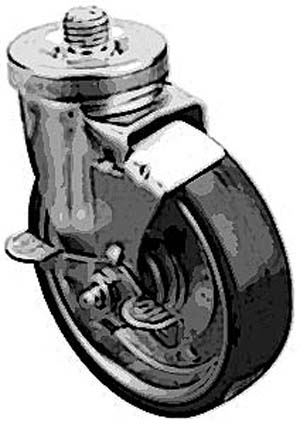 [ CASTER, STEM(W/BRK,5,3/4-10) - ]