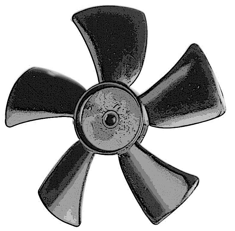 [ BLADE,FAN(5,1/4HOLE,CW,PLST) - ]