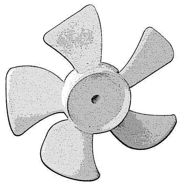 [ BLADE,FAN(4,1/4HOLE,CW,PLST) - ]