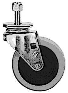 [ CASTER,SWIVEL(3/8-16THD,GRAY)  ]